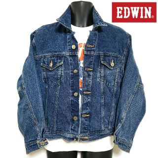 エドウィン(EDWIN)の☆EDWIN☆ビンテージGジャン オープンカラー メンズMサイズ(Gジャン/デニムジャケット)