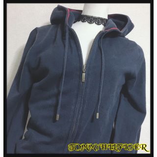 トミーヒルフィガー(TOMMY HILFIGER)の[TOMMY HILFIGER]パーカー 紺色 無地 シンプル スウェット(トレーナー/スウェット)