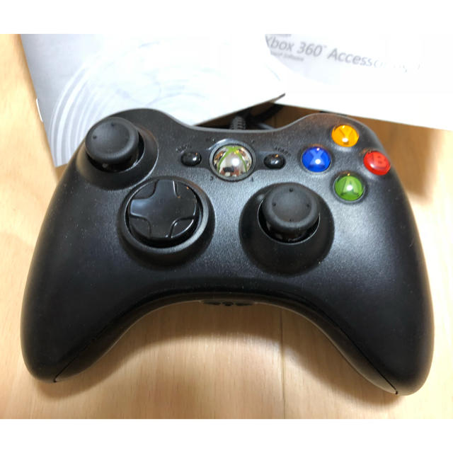 Xbox360(エックスボックス360)のXBOX 360コントローラー Windows ブラック 美品 スマホ/家電/カメラのPC/タブレット(PC周辺機器)の商品写真
