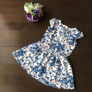 プチバトー(PETIT BATEAU)のプチバトー ワンピース 6ans 100 110 花柄(ワンピース)