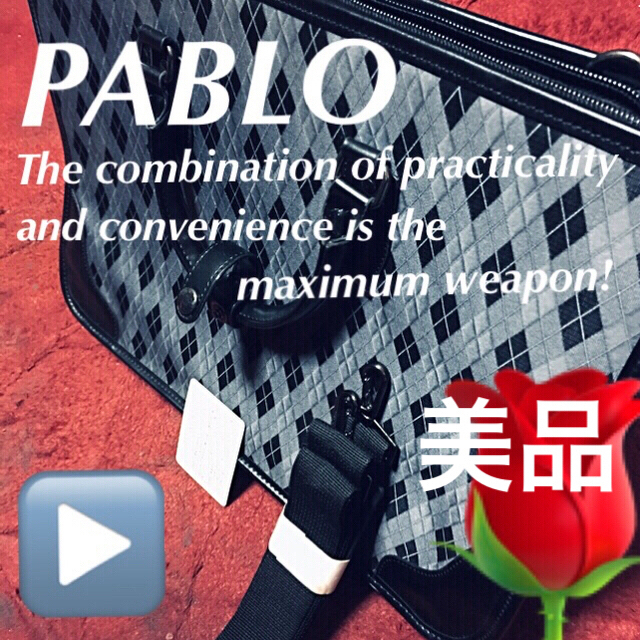 ????【PABLO】実用性こそ最大の武器☆‼️美品　鞄　バッグ　バック　黒