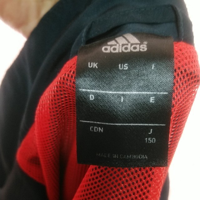 adidas(アディダス)のadidas　ナイロンジャケット　サイズ150 キッズ/ベビー/マタニティのキッズ服男の子用(90cm~)(ジャケット/上着)の商品写真