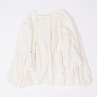 ネストローブ(nest Robe)のao様専用 ＊タグ付き美品＊ リネンカスケードブラウス (off white)(シャツ/ブラウス(長袖/七分))