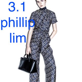 スリーワンフィリップリム(3.1 Phillip Lim)の新品 3.1フィリップリム シルク ハイウエスト タイベルト ワイドパンツ(バギーパンツ)