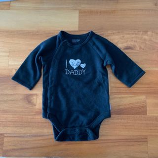 ベビーギャップ(babyGAP)のsamさま専用　GAPロンパース 60 黒と絵本まどからのおくりもの(ロンパース)