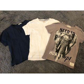 ザラキッズ(ZARA KIDS)のZARA kids 116㎝〜120㎝ Ｔシャツ3枚セット(Tシャツ/カットソー)