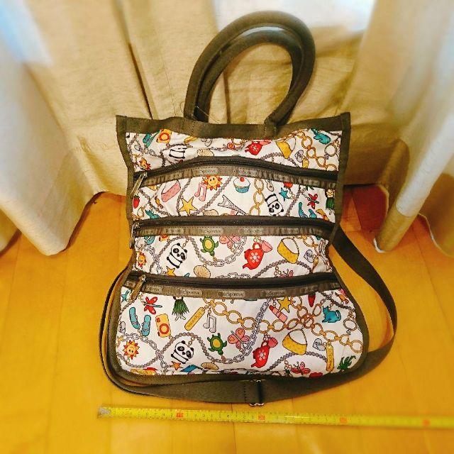 LeSportsac(レスポートサック)のタイムセール レスポートサック LESPORTSAC ホワイト ピンク グレー レディースのバッグ(トートバッグ)の商品写真