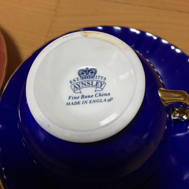 Aynsley China(エインズレイ)の【AYNSLEY】エインズレイ カップ&ソーサーペアセット インテリア/住まい/日用品のキッチン/食器(食器)の商品写真