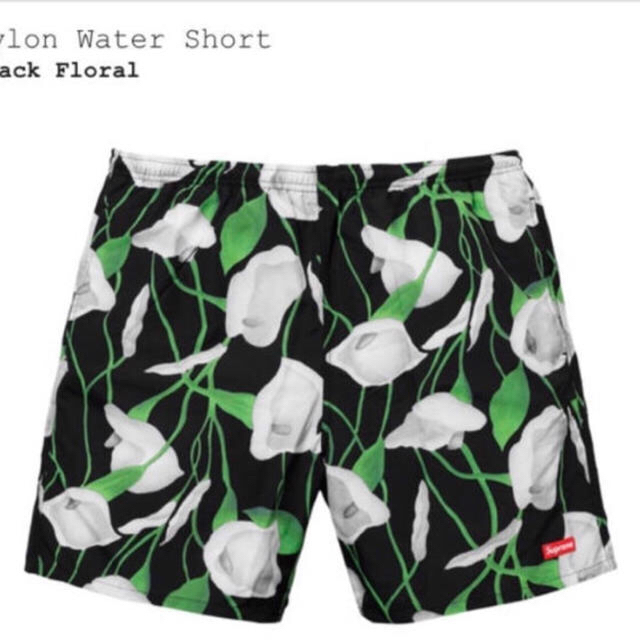 Supreme Nylon Water Short Black Floral