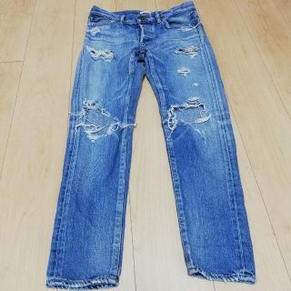 マウジー(moussy)の美品☆moussy マウジー★ダメージ Tapered デニム ジーンズ☆(デニム/ジーンズ)