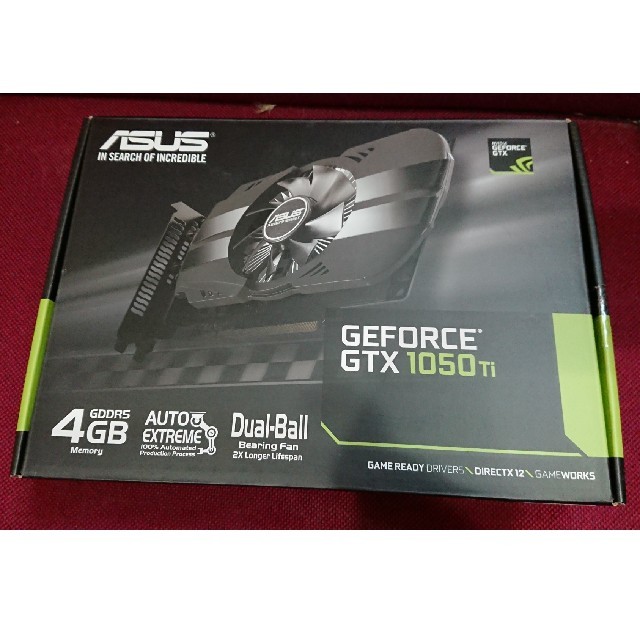 ASUS NVIDIA GeForce GTX 1050Ti 4GB