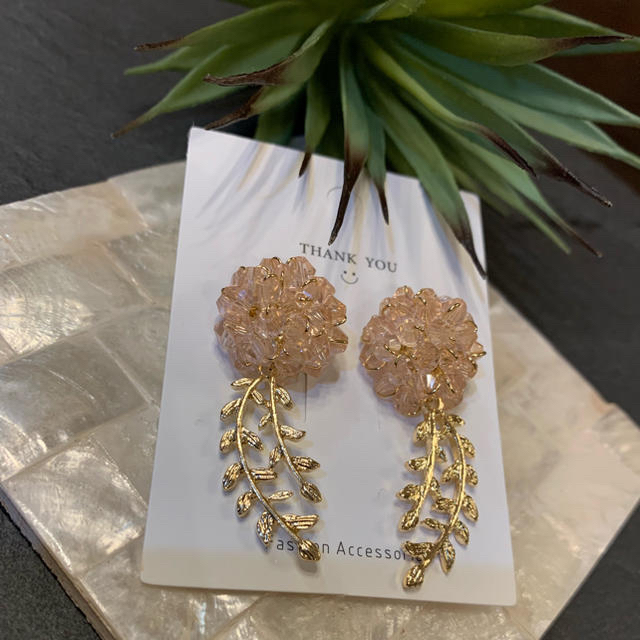 有難う御座いました゚・*:.。❁SOLD - ピアス SOLD OUT*559*レインボームーンストーンとウンバライトガーネットのピア