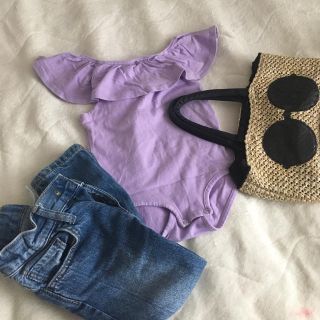 ザラキッズ(ZARA KIDS)のZARAkids☆ロンパース型オフショル(Tシャツ/カットソー)