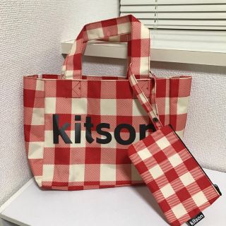 キットソン(KITSON)のkitsonギンガムチェックトート&ポーチ(トートバッグ)