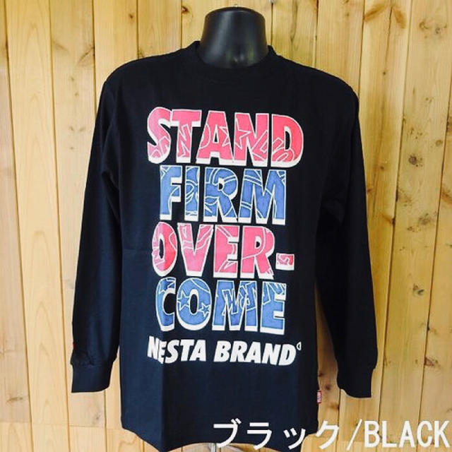 NESTA BRAND(ネスタブランド)の新品 安価 ネスタブランド プリント 長袖Tシャツ Mサイズ ブラック メンズのトップス(Tシャツ/カットソー(七分/長袖))の商品写真