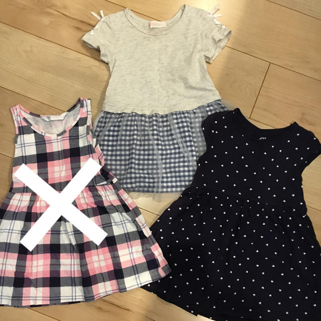 WILL MERY(ウィルメリー)のワンピース 2点セット サイズ90 キッズ/ベビー/マタニティのキッズ服女の子用(90cm~)(ワンピース)の商品写真