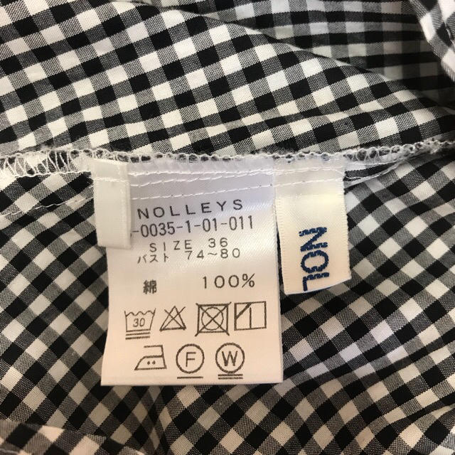 NOLLEY'S(ノーリーズ)のNOLLEY'S（ノーリーズ）ギンガムチェックシャツ レディースのトップス(シャツ/ブラウス(長袖/七分))の商品写真