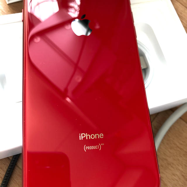 本物保証!  iPhone - 赤 SIMフリー 64ギガ plus iPhone8 スマートフォン本体