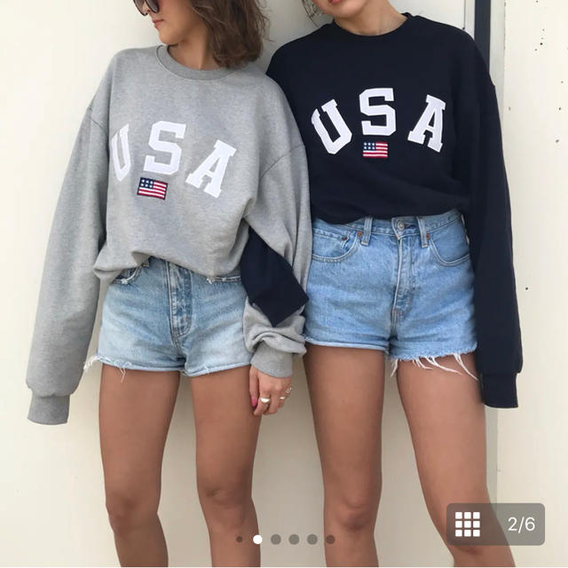 dholic(ディーホリック)のmeidy 美品 USA sweat レディースのトップス(トレーナー/スウェット)の商品写真