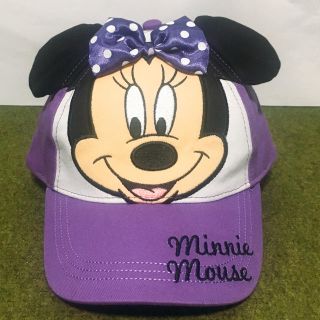 ディズニー(Disney)のキッズサイズ ミニーちゃんの耳付きハット(帽子)