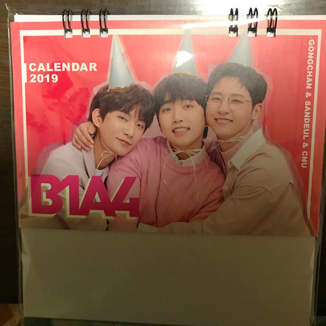 B1A4(ビーワンエーフォー)のB1A4 公式 カレンダー 2019 DVD 新品未開封 エンタメ/ホビーのタレントグッズ(アイドルグッズ)の商品写真