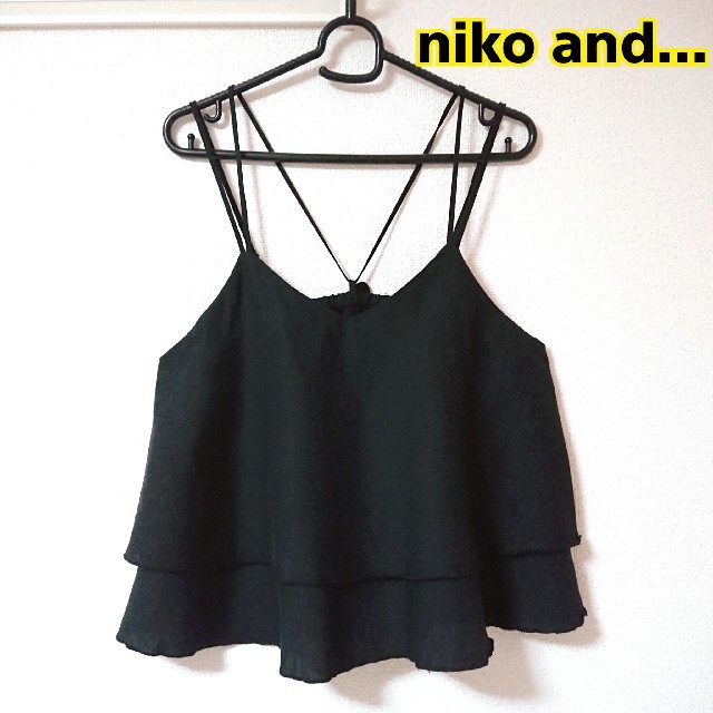 niko and...(ニコアンド)のniko and... リネンレーヨンフレアキャミソール レディースのトップス(Tシャツ(半袖/袖なし))の商品写真