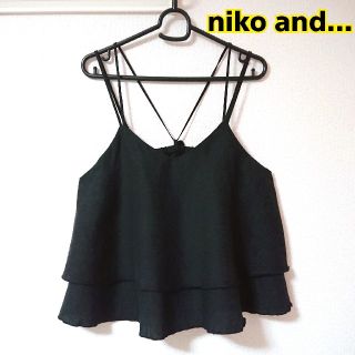 ニコアンド(niko and...)のniko and... リネンレーヨンフレアキャミソール(Tシャツ(半袖/袖なし))