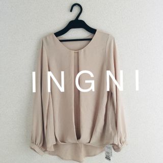 イング(INGNI)の2019最新★ I N G N Iイング★裾タックバー付トロミ/ブラウス(シャツ/ブラウス(長袖/七分))