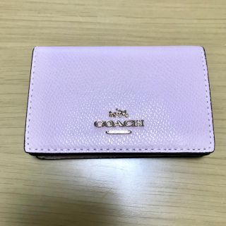 コーチ(COACH)のcoach ベビーピンク 名刺入れ(名刺入れ/定期入れ)