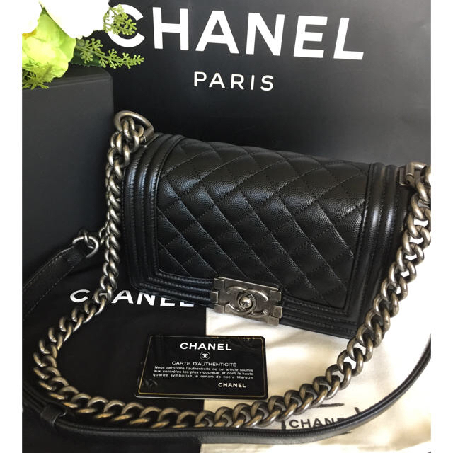 CHANEL - 美品☆ CHANEL シャネル ボーイシャネルバックキャビアスキン ミニ 正規品の通販 by NEL's shop｜シャネル