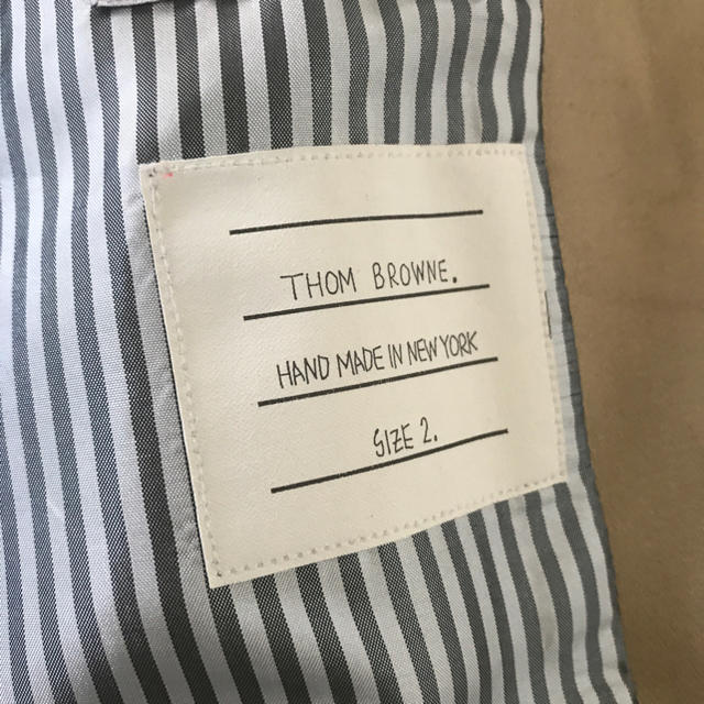 THOM BROWNE(トムブラウン)のTHOM BROWNE バルカラーコート size2 メンズのジャケット/アウター(ステンカラーコート)の商品写真