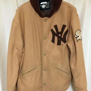 美品APE×NEIGHBORHOOD コラボ スタジャンネイバーフッド エイプ | A