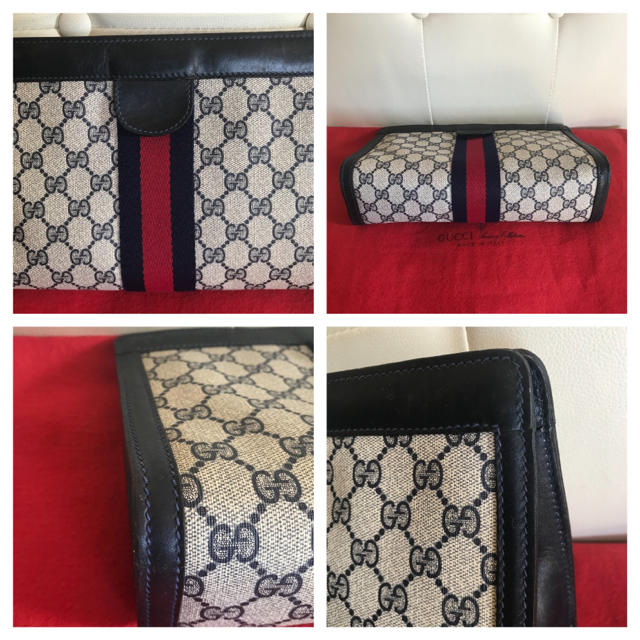 Gucci(グッチ)の極 美品 GUCCI オールド グッチ シェリーライン クラッチ バッグ レディースのバッグ(クラッチバッグ)の商品写真