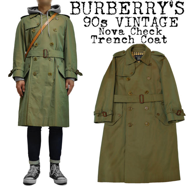 ★希少★BURBERRY★バーバリー★90s★玉虫 トレンチコート★ノバチェック | フリマアプリ ラクマ