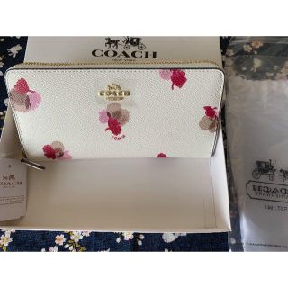 コーチ(COACH)のCOACHフローラル柄アコーディオン F53794 新品未使用(財布)