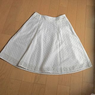 タルボット(TALBOTS)のTALBOT コットンレース フレアスカート(ひざ丈スカート)