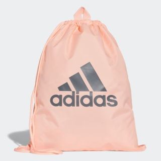 アディダス(adidas)のadidas アディダス ビッグロゴ ジムバッグ ピンク(リュック/バックパック)