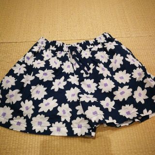 ユニクロ(UNIQLO)のUNIQLO 花柄キュロット 14#(パンツ/スパッツ)