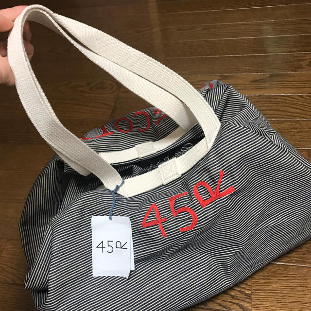 45rpm - 45R 45rpm ヒッコリー ランドリーバッグ エコバッグ の通販 by