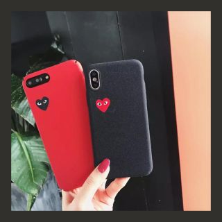 コムデギャルソン(COMME des GARCONS)のギャルソン ❤︎ iPhoneケース 7/8 シンプル ハート 黒(iPhoneケース)