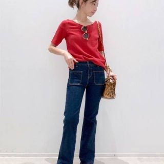 アパルトモンドゥーズィエムクラス(L'Appartement DEUXIEME CLASSE)のアパルトモン☆
PILE BOAT NECK カットソー(Tシャツ(半袖/袖なし))