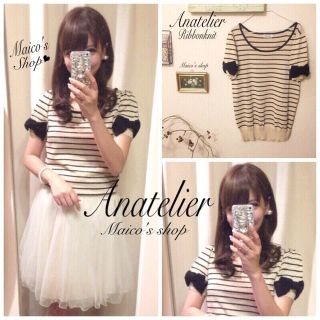 アナトリエ(anatelier)の美品♡anatelierリボンニット(ニット/セーター)