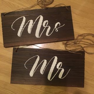 ウエディング チェアサイン mr mrs (その他)