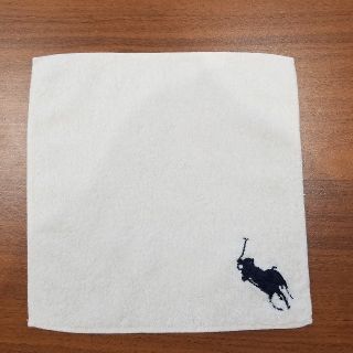 ラルフローレン(Ralph Lauren)の【ヒナミママ様専用】ラルフローレン タオルハンカチ オフホワイト×ネイビー(ハンカチ/ポケットチーフ)