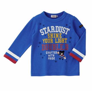 ダブルビー(DOUBLE.B)のコジコジ様専用☆新品 ダブルB 星屑プリント ロンT ブルー 130(Tシャツ/カットソー)