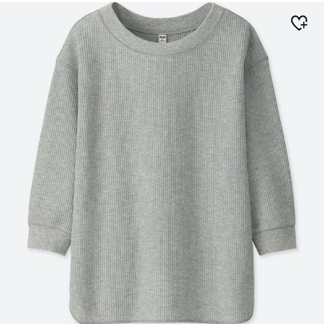 UNIQLO(ユニクロ)のユニクロ UNIQLO ワッフルT 未使用 七分丈 レディースのトップス(カットソー(長袖/七分))の商品写真