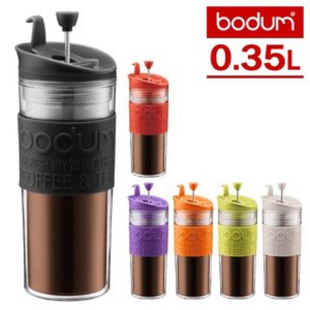 bodum(ボダム)の携帯用コーヒープレスタンブラー インテリア/住まい/日用品のキッチン/食器(タンブラー)の商品写真