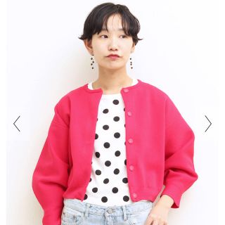 ドットアンドストライプスチャイルドウーマン(Dot&Stripes CHILDWOMAN)の今週限定値下げ！新品未使用！ドットアンドストライプス  アモッサミラノリブCD(カーディガン)