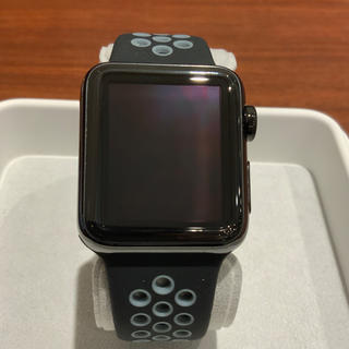 アップルウォッチ(Apple Watch)の(純正品) Apple Watch 38mm 初代 ブラックステンレス(腕時計(デジタル))