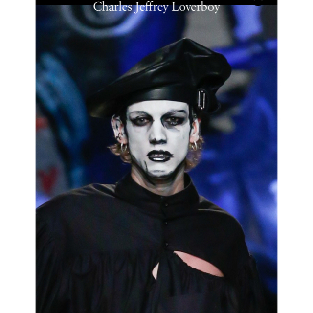 Charles Jeffrey LOVERBOY 18aw レザーベレー帽 | hartwellspremium.com